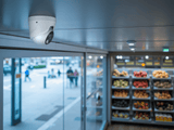 Ajax TurretCam HL (5 MP/2.8 MM) Security Camera — White shown in use