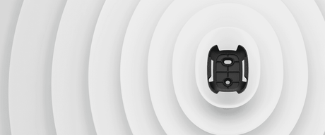 Ajax Holder for Button/Double Button Bracket — Black shown in use