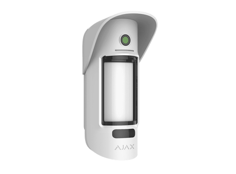 Ajax Replacement SmartBracket MotionCam Outdoor — White shown in use