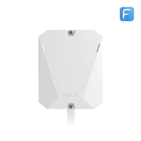 Ajax Hub Hybrid (4G) Fibra — White shown in use