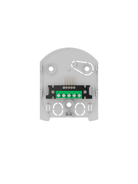 Ajax HomeSiren Fibra — White shown in use