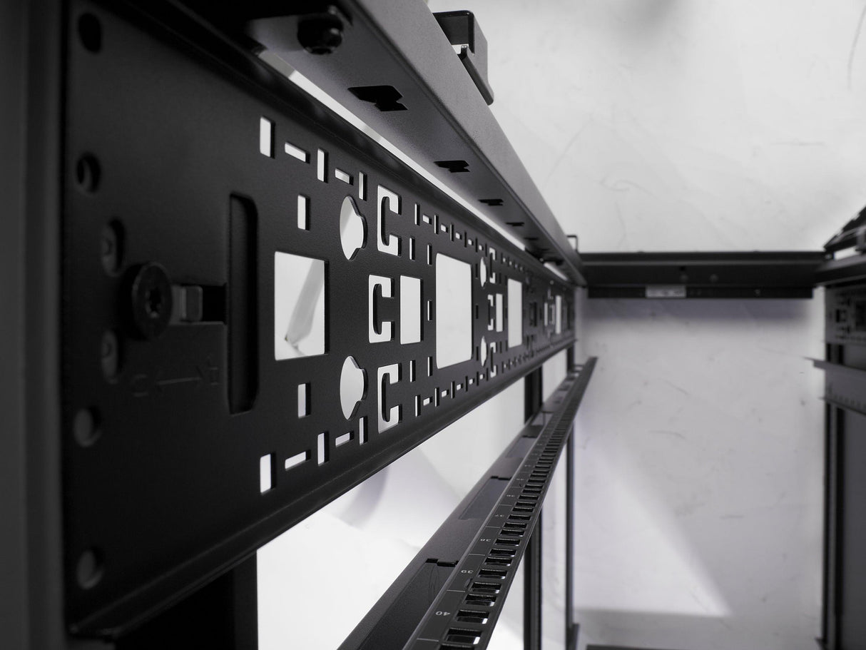 APC by Schneider Electric NetShelter 42U Enclosed Cabinet Rack Cabinet for Storage, Server - 482.60 mm Rack Width - Black - TAA Compliant