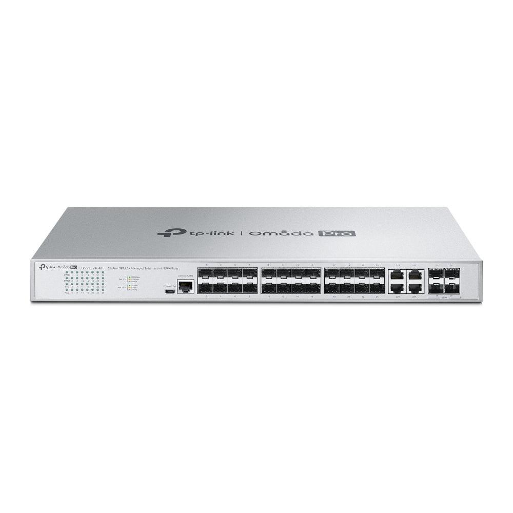 Omada Pro S5500-24F4XF Manageable Ethernet Switch - Gigabit Ethernet, 10 Gigabit Ethernet - 10/100/1000Base-T, 1000Base-X, 10GBase-X