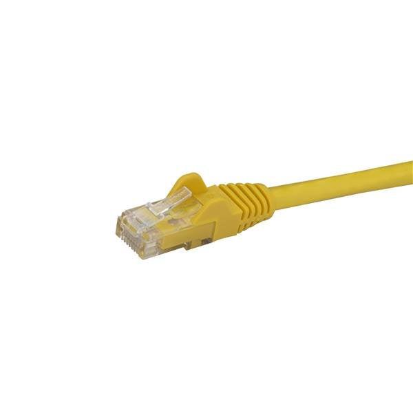 StarTech 50cm CAT6 Ethernet Cable - Yellow Snagless Gigabit - 100W PoE UTP 250Mhz Category 6 Patch Cord UL Certified Wiring/TIA