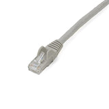 StarTech 2m CAT6 Ethernet Cable - Grey Snagless Gigabit - 100W PoE UTP 250Mhz Category 6 Patch Cord UL Certified Wiring/TIA