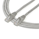 StarTech 2m CAT6 Ethernet Cable - Grey Snagless Gigabit - 100W PoE UTP 250Mhz Category 6 Patch Cord UL Certified Wiring/TIA