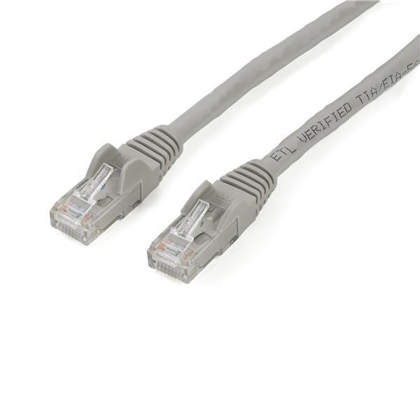 StarTech 2m CAT6 Ethernet Cable - Grey Snagless Gigabit - 100W PoE UTP 250Mhz Category 6 Patch Cord UL Certified Wiring/TIA