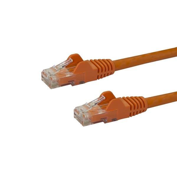 StarTech 2m CAT6 Ethernet Cable - Orange Snagless Gigabit - 100W PoE UTP 250Mhz Category 6 Patch Cord UL Certified Wiring/TIA