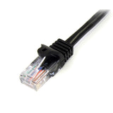 StarTech.com 1 m Black Cat5e Snagless RJ45 UTP Patch Cable - 1m Patch Cord