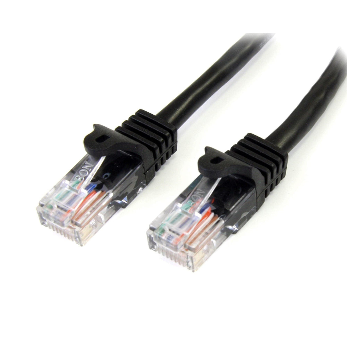 StarTech.com 1 m Black Cat5e Snagless RJ45 UTP Patch Cable - 1m Patch Cord