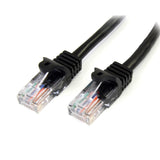 StarTech.com 3 m Black Cat5e Snagless RJ45 UTP Patch Cable - 3m Patch Cord