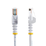 StarTech.com 0.5m White Cat5e Patch Cable with Snagless RJ45 Connectors - Short Ethernet Cable - 0.5 m Cat 5e UTP Cable
