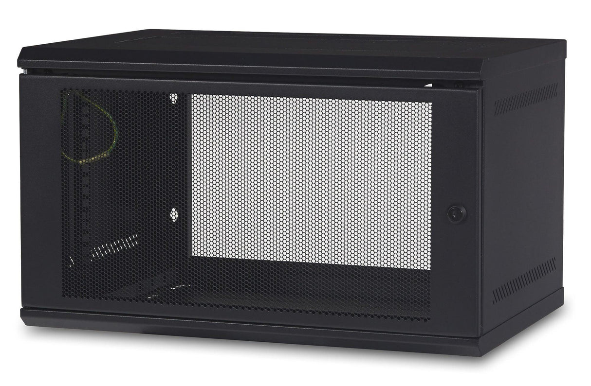 APC by Schneider Electric NetShelter WX AR106 6U Wall Mountable Rack Cabinet for Server, LAN Switch - 482.60 mm Rack Width x 329 mm Rack Depth - Black