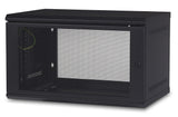 APC by Schneider Electric NetShelter WX AR106 6U Wall Mountable Rack Cabinet for Server, LAN Switch - 482.60 mm Rack Width x 329 mm Rack Depth - Black