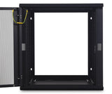 APC by Schneider Electric NetShelter WX AR112 12U Wall Mountable Rack Cabinet for LAN Switch, Patch Panel - 482.60 mm Rack Width x 528 mm Rack Depth - Black