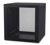 APC by Schneider Electric NetShelter WX AR112 12U Wall Mountable Rack Cabinet for LAN Switch, Patch Panel - 482.60 mm Rack Width x 528 mm Rack Depth - Black