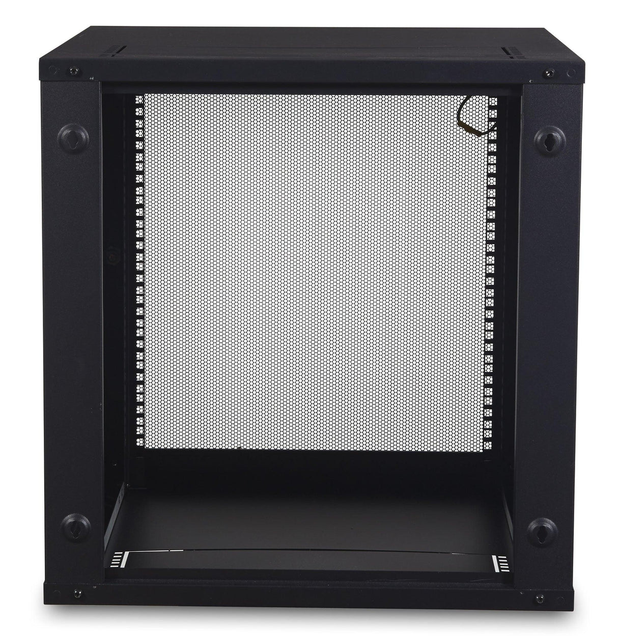 APC by Schneider Electric NetShelter WX AR112 12U Wall Mountable Rack Cabinet for LAN Switch, Patch Panel - 482.60 mm Rack Width x 528 mm Rack Depth - Black
