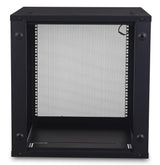 APC by Schneider Electric NetShelter WX AR112 12U Wall Mountable Rack Cabinet for LAN Switch, Patch Panel - 482.60 mm Rack Width x 528 mm Rack Depth - Black