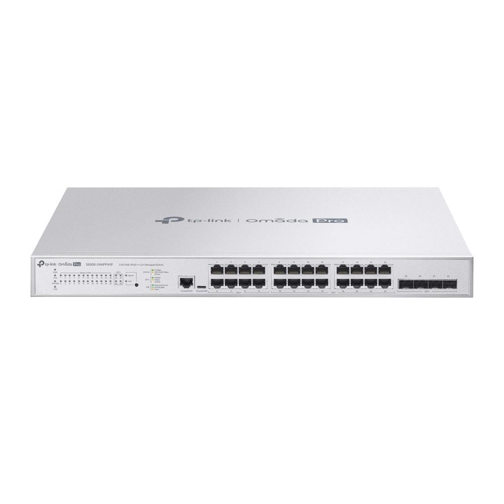 TP-Link Omada Pro S5500-24MPP4XF 24 Ports Manageable Ethernet Switch - Gigabit Ethernet, 10 Gigabit Ethernet - 1000Base-T, 10GBase-X