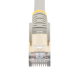 StarTech.com 1m CAT6a Ethernet Cable - 10 Gigabit Category 6a Shielded Snagless 100W PoE Patch Cord - 10GbE Grey UL Certified Wiring/TIA