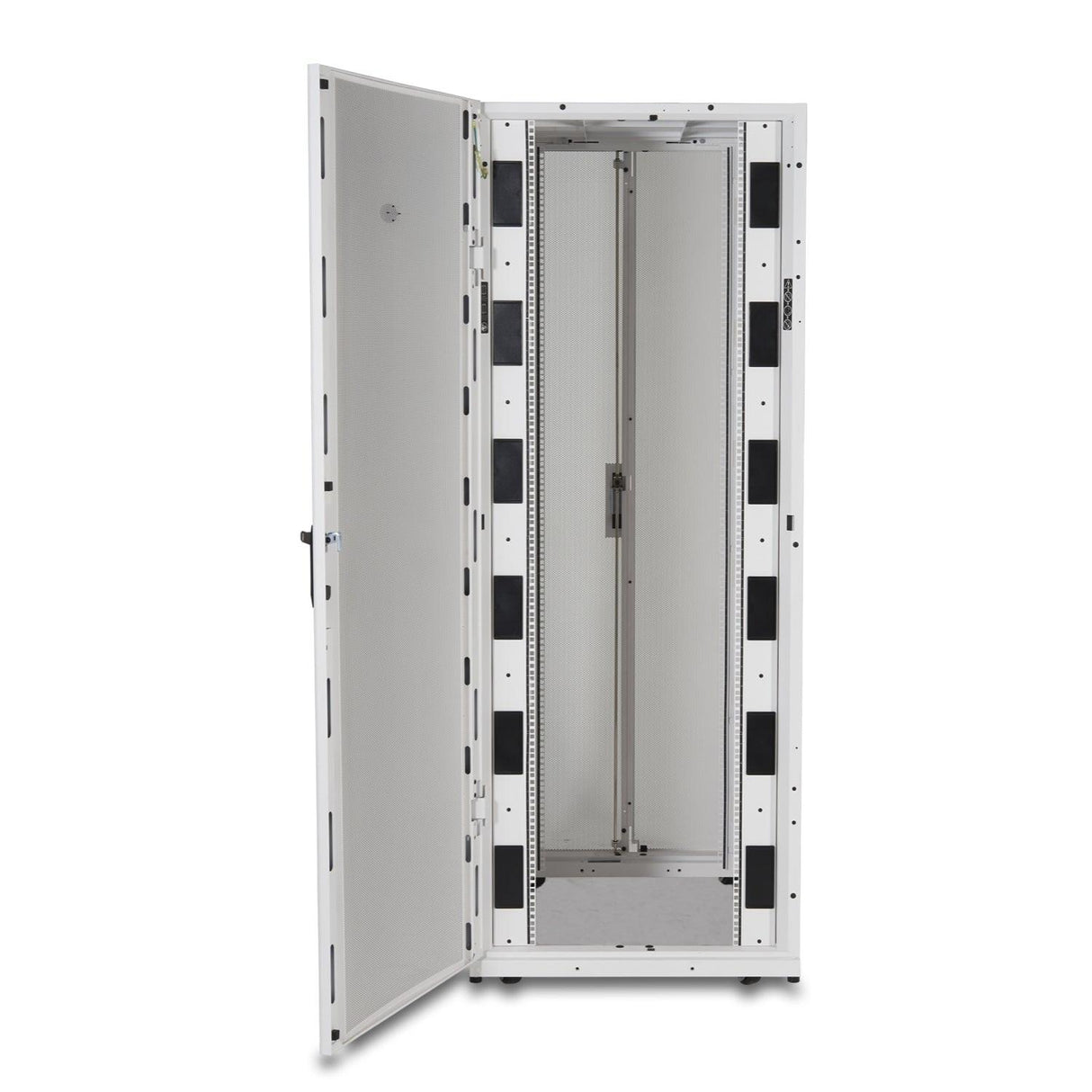 APC by Schneider Electric NetShelter SX AR3357W 48U Rack Cabinet for Server - 482.60 mm Rack Width - White - TAA Compliant