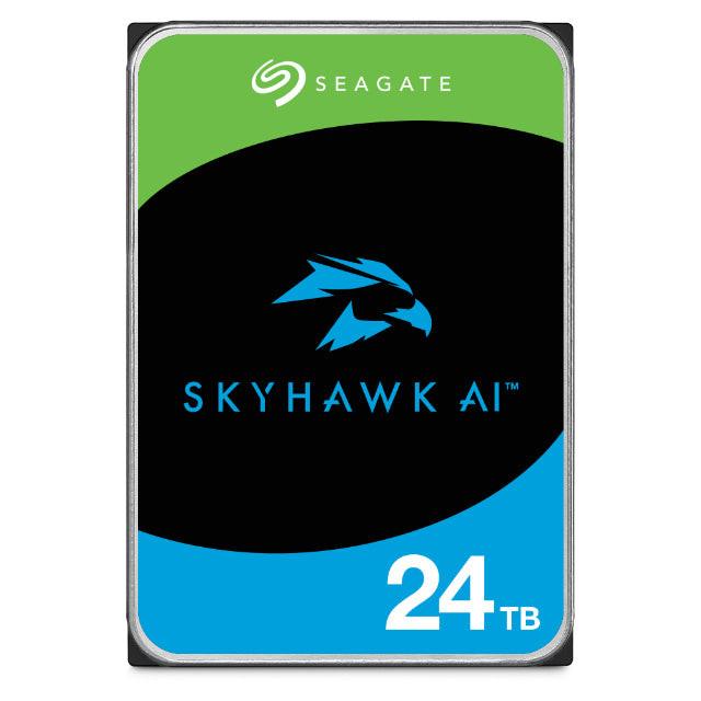 Seagate SkyHawk AI ST24000VE002 24 TB Hard Drive - 3.5" Internal - SATA (SATA/600) - Conventional Magnetic Recording (CMR) Method