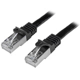 StarTech.com 2m Cat6 Patch Cable - Shielded (SFTP) Snagless Gigabit Network Patch Cable - Black