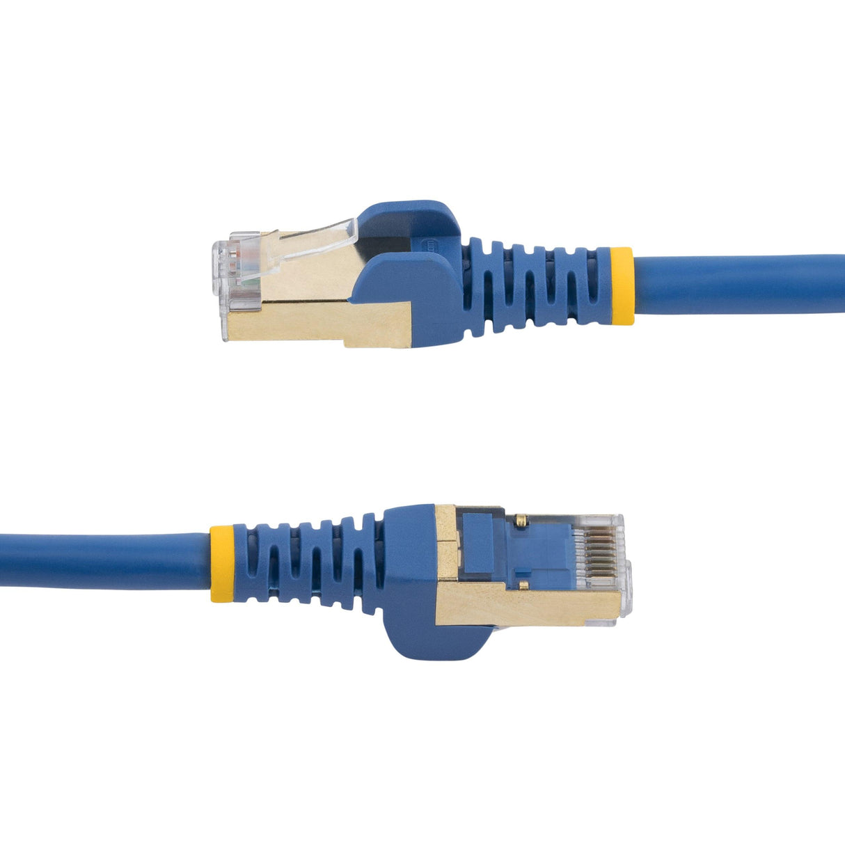 StarTech.com 0.50m CAT6a Ethernet Cable - 10 Gigabit Category 6a Shielded Snagless 100W PoE Patch Cord - 10Gb Blue UL Certified Wiring/TIA