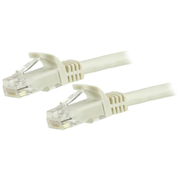 StarTech 1.5m CAT6 Ethernet Cable - White Snagless Gigabit - 100W PoE UTP 250Mhz Category 6 Patch Cord UL Certified Wiring/TIA