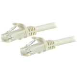 StarTech 1.5m CAT6 Ethernet Cable - White Snagless Gigabit - 100W PoE UTP 250Mhz Category 6 Patch Cord UL Certified Wiring/TIA