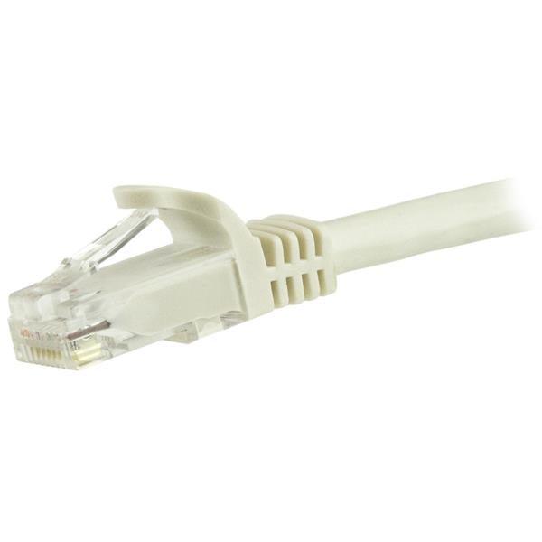 StarTech 1.5m CAT6 Ethernet Cable - White Snagless Gigabit - 100W PoE UTP 250Mhz Category 6 Patch Cord UL Certified Wiring/TIA