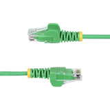 StarTech 1.5m Green Slim CAT6 Ethernet Cable, Snagless RJ45, UTP, LSZH, 28AWG Pure Bare Copper, Slim Network Patch Cord