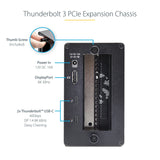 StarTech.com Thunderbolt 3 PCIe Expansion Chassis, Enclosure Box w/Dual PCI-E Slots, External PCIe Slots, 8K/4K Output Via TB3/DP 1.4, TAA