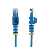 StarTech.com 1.5 m CAT6 Cable - Slim CAT6 Patch Cord - Blue - Snagless RJ45 Connectors - Gigabit Ethernet Cable - 28 AWG (N6PAT150CMBLS)