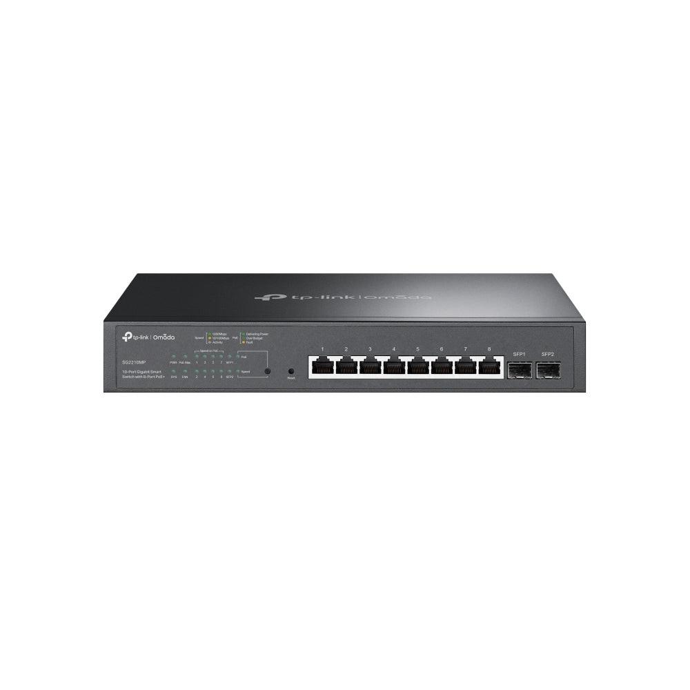 TP-Link JetStream TL-SG2210MP 10 Ports Manageable Ethernet Switch - Gigabit Ethernet - 10/100/1000Base-T, 1000Base-X