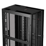 APC by Schneider Electric NetShelter SX 42U Floor Standing Rack Cabinet for Networking, Airflow System - 482.60 mm Rack Width - Black - TAA Compliant