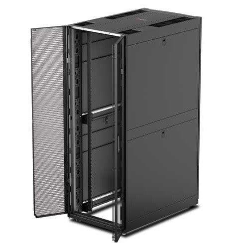 APC by Schneider Electric NetShelter SX 42U Floor Standing Rack Cabinet for Networking, Airflow System - 482.60 mm Rack Width - Black - TAA Compliant