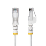 StarTech 5m White Slim CAT6 Ethernet Cable, Snagless RJ45, UTP, LSZH, 28AWG Pure Bare Copper, Slim Network Patch Cord