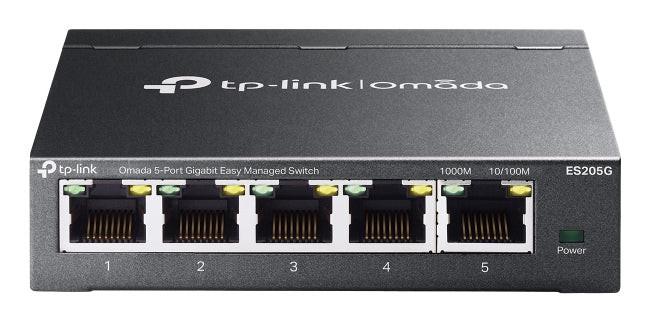 Omada ES205G 5 Ports Manageable Ethernet Switch - Gigabit Ethernet - 10/100/1000Base-T