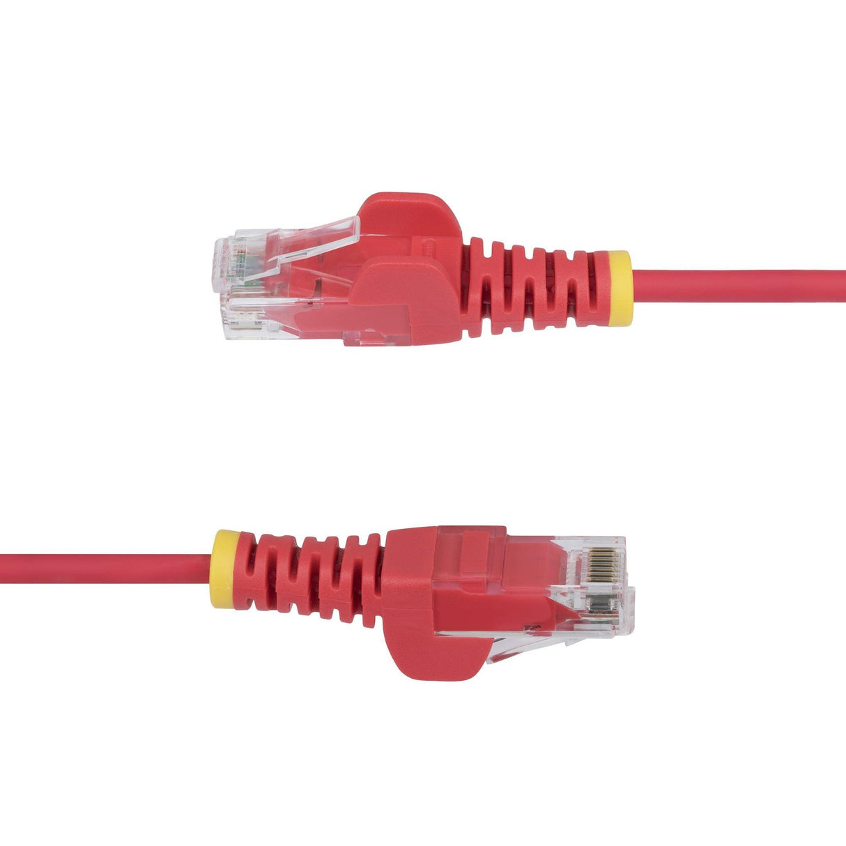 StarTech 50cm Red Slim CAT6 Ethernet Cable, Snagless RJ45, UTP, LSZH, 28AWG Pure Bare Copper, Slim Network Patch Cord