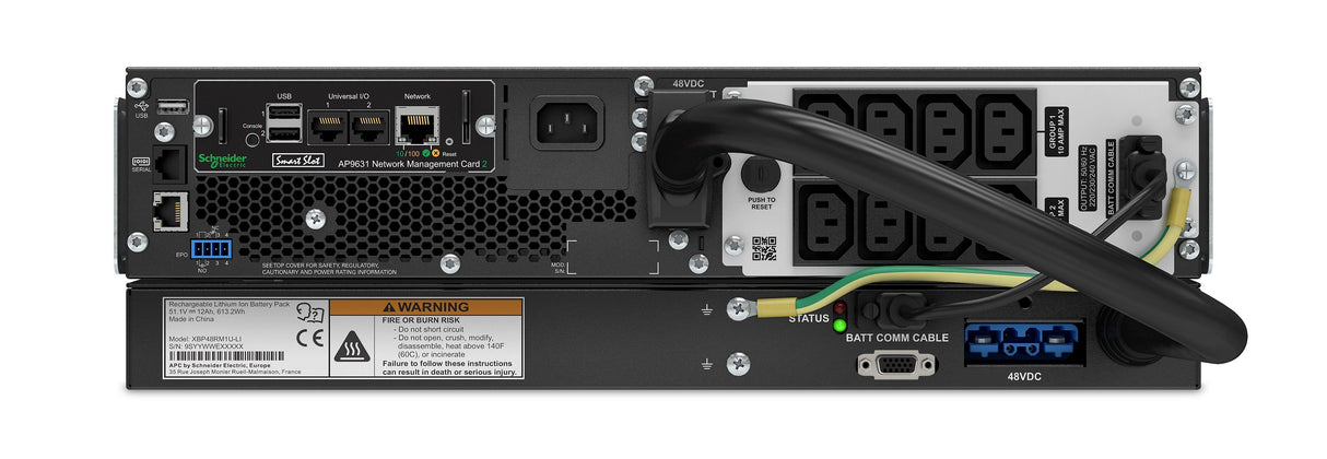 APC by Schneider Electric Smart-UPS SRT Double Conversion Online UPS - 1.50 kVA/1.35 kW