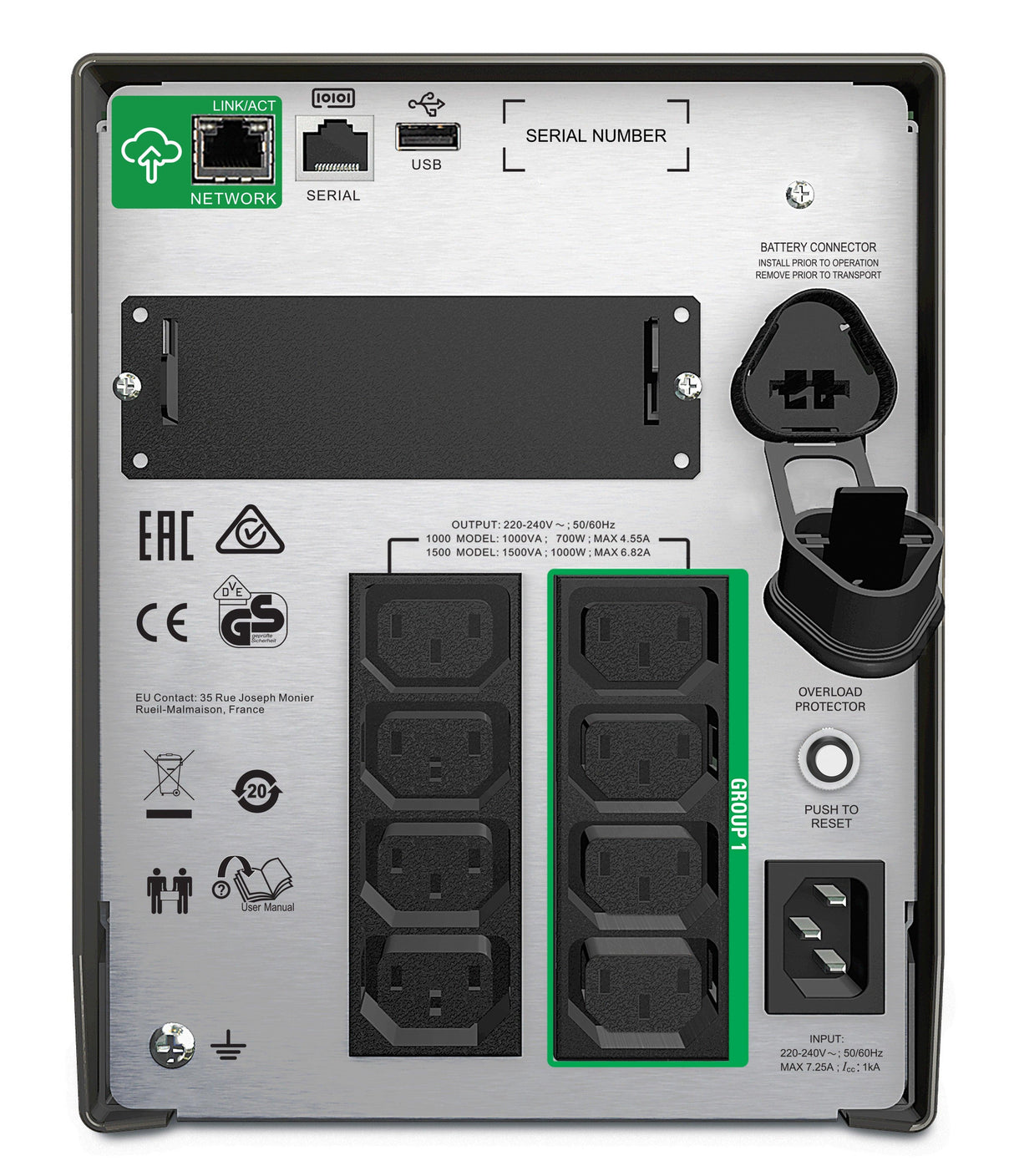 APC by Schneider Electric Smart-UPS Line-interactive UPS - 1 kVA/700 W