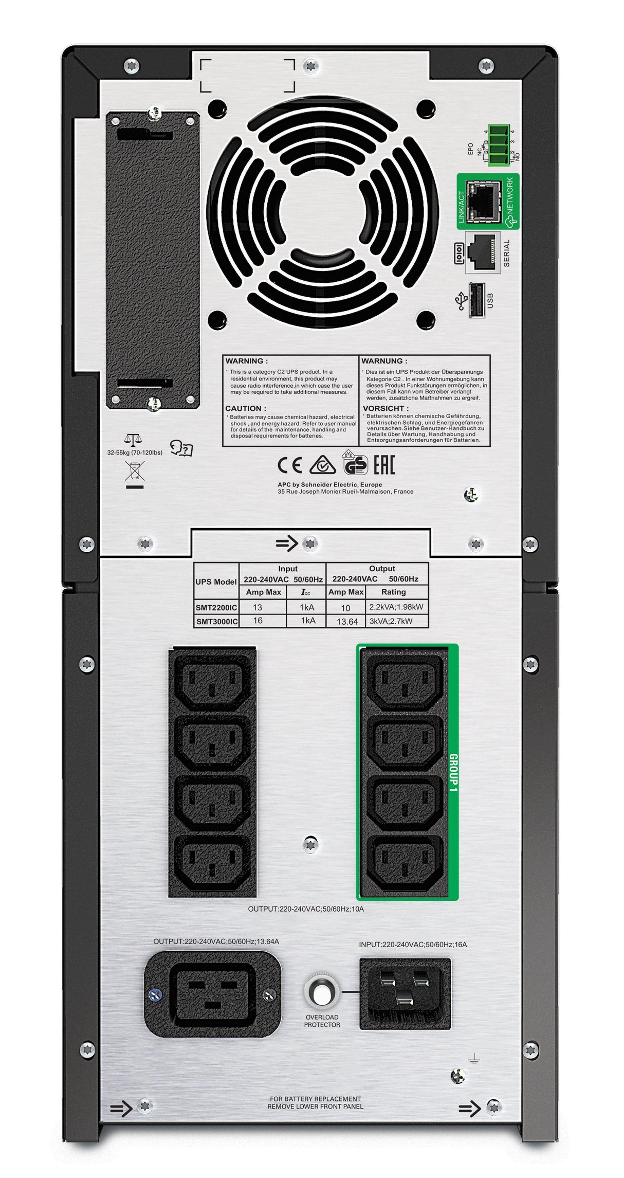 APC by Schneider Electric Smart-UPS Line-interactive UPS - 2.20 kVA/1.98 kW