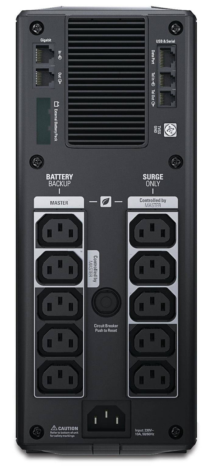 APC by Schneider Electric Back-UPS BR1500GI Line-interactive UPS - 1.50 kVA/865 W