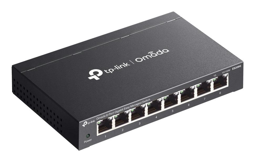 Omada ES208G 8 Ports Manageable Ethernet Switch - Gigabit Ethernet - 10/100/1000Base-T