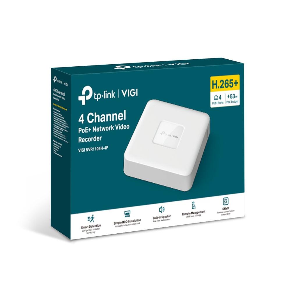 TP-Link VIGI VIGI NVR1104H-4P 4 Channel Wired Video Surveillance Station