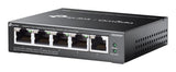 Omada ES205GP 5 Ports Manageable Ethernet Switch - Gigabit Ethernet - 10/100/1000Base-T