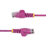 StarTech 7m Pink Slim CAT6 Ethernet Cable, Snagless RJ45, UTP, LSZH, 28AWG Pure Bare Copper, Slim Network Patch Cord