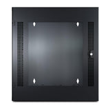 APC by Schneider Electric NetShelter WX AR100 13U Wall Mountable Rack Cabinet for Networking, Airflow System - 482.60 mm Rack Width x 482.60 mm Rack Depth - Black