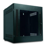 APC by Schneider Electric NetShelter WX AR100 13U Wall Mountable Rack Cabinet for Networking, Airflow System - 482.60 mm Rack Width x 482.60 mm Rack Depth - Black